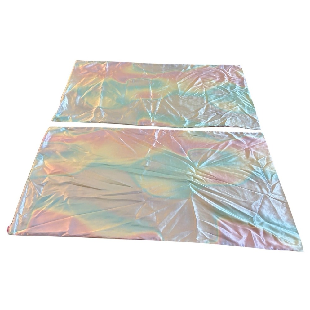 Kitsch Iridescent Satin King Size Pillowcases, Set of 2